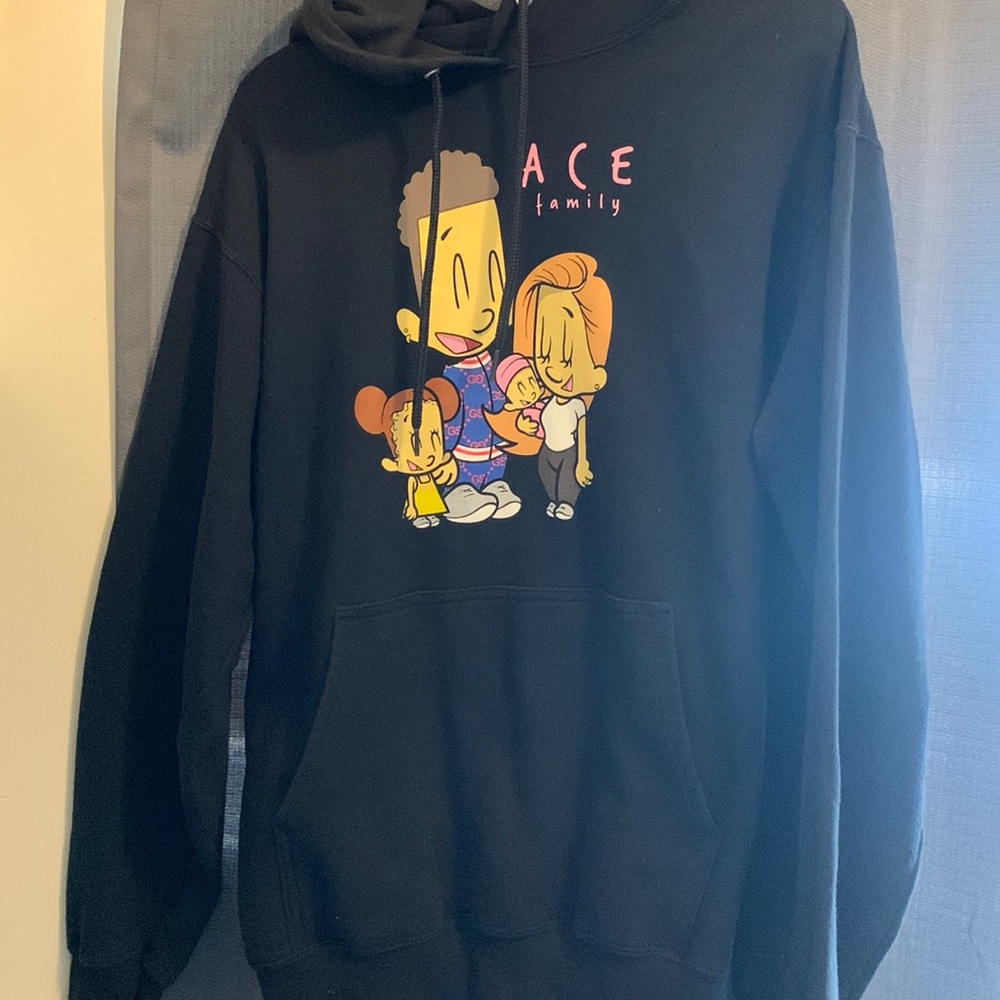 It is a hoodie from the Ace Family